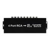 4 Port Switcher 4 Input To HDTV Port/2 Output Converter Adapter Supports NTSC for TV PC STB Blue Ray