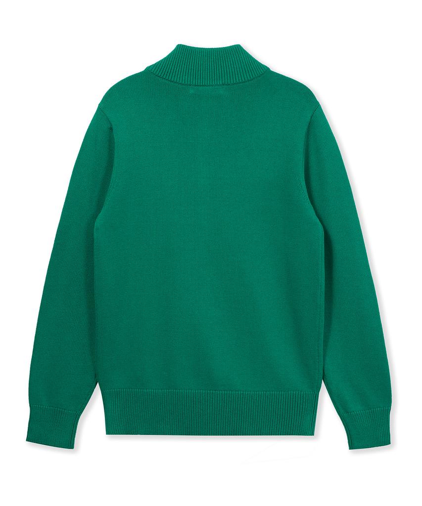 USPOLOASSN Plain Half-Zip Knit_Green