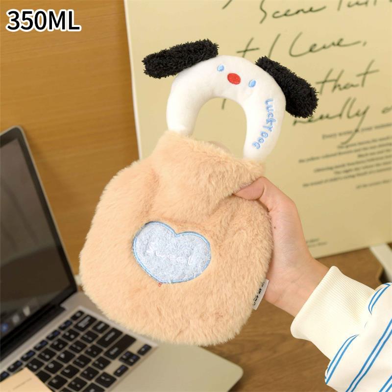 Bolsa de Água Quente de Pelúcia Desenho Animado Portátil Grade Bonita Bolsa de Água Quente Meninas Aniversário Natal Ano Novo Presente Lavável Espessa Bolsa de Água