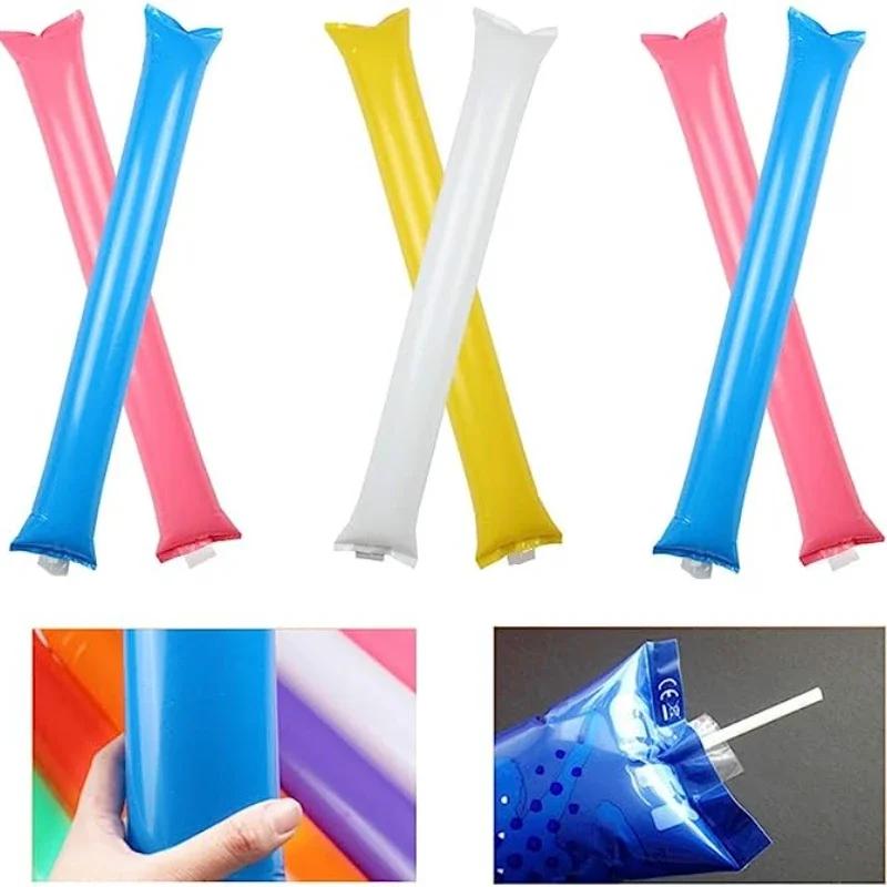 24Pcs Inflatable Clapper Cheerstick Sticks - Balloon Cheering Stick Noise Maker For Concert Party Event Celebration