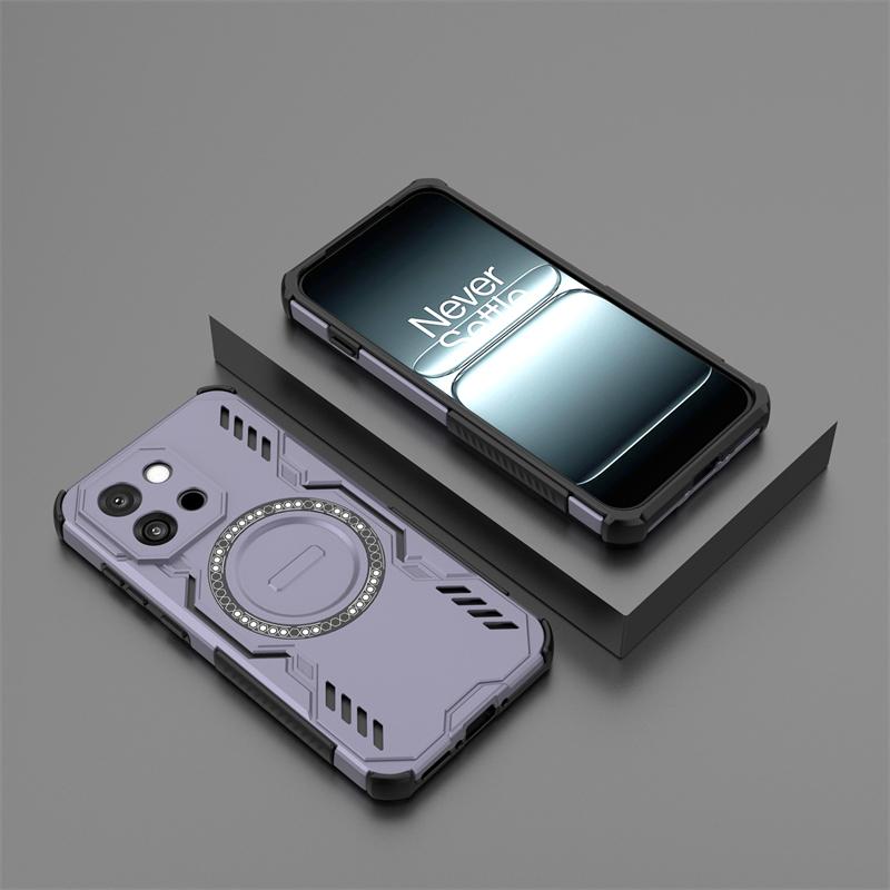 Shockproof Armor Case For OnePlus 13S Magnetic Adsorption Wireless Charge Cover OnePlus 13S Case For OnePlus 13S Case 6.32 inch