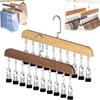 High Quality with 10 Clips Closet Organizer Space Saving 360° Rotating Legging Hangers Multifunctional Clothes Hanger