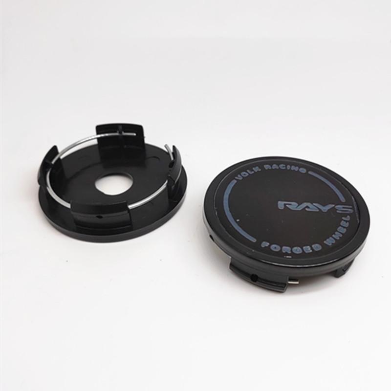 4 Stück 58mm Felgendeckel Nabe für Volk Rays Racing VR 52mm Felgen Abdeckung Logo Emblem Abzeichen Auto Styling Zubehör