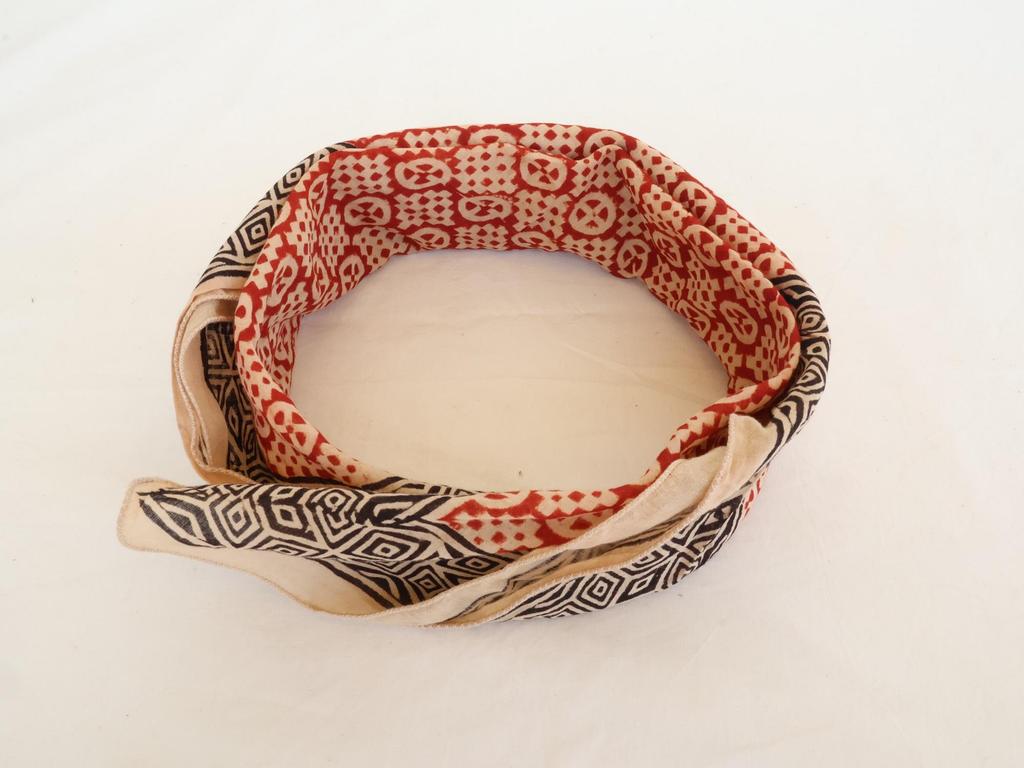 Organic Cotton Bandana Set: Hand Block Print Paisley Scarf