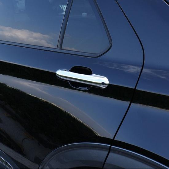 Exterior Side Door Handle Strip Trim For Ford Explorer - Chrome Silver