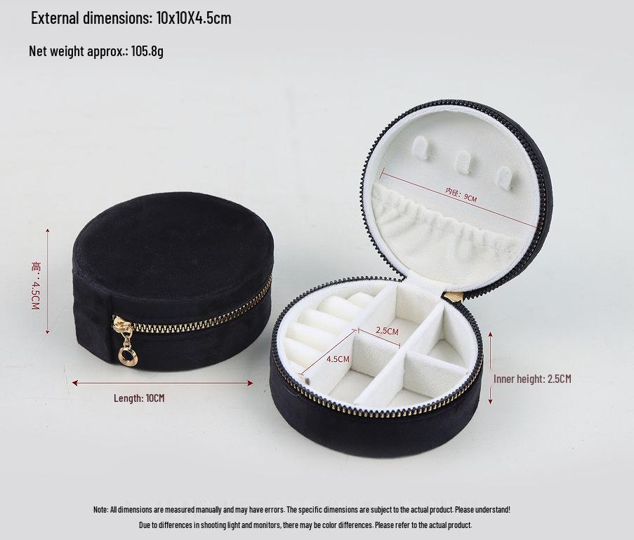 Portable Mini Jewelry Storage Box for Earrings, Necklaces, and Rings
