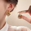 Modern Boho Jewelry Elegant Temperament Color Flower Drop Earrings For Women Female Gifts Delicate Design Ear Accessories