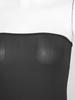 Womens Stretchy Strapless Pencil Dress Semi see through Mini Bikini Cover Ups