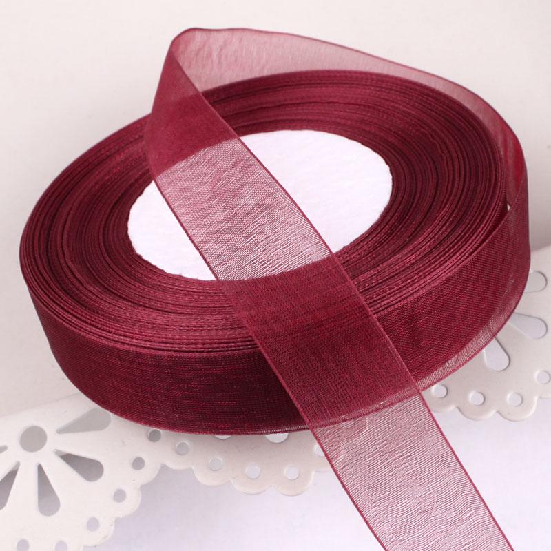 2cm Transparent Gauze Ribbon for Gift Boxes, Cake Decorations, Headbands, and Dance Streamers