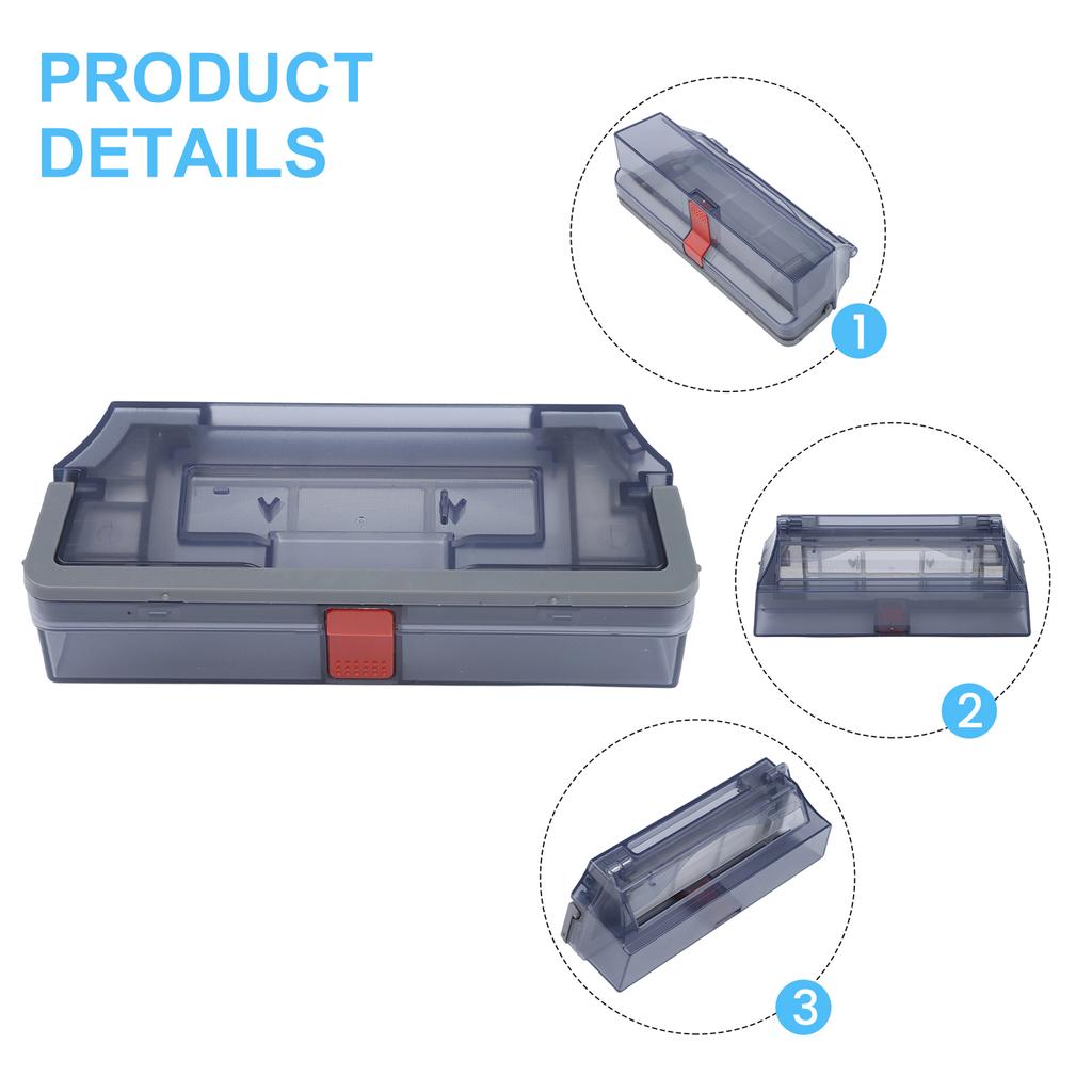 Dust Box For Ecovacs For Deebot N9+, Replacement Accessory For Vacuum Cleaner, Gray, 1 Piece Compatible For N9+ Robot