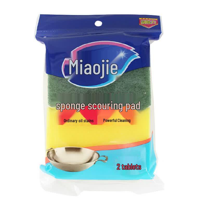 Miaojie Sponge Scouring Pads, 8-Pack