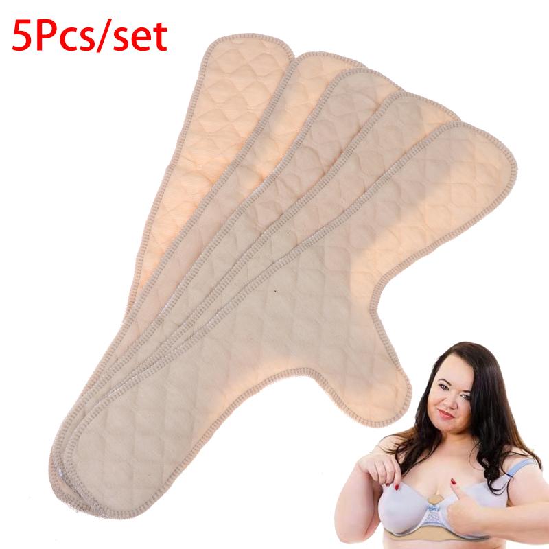 5Pcs Discreet Under Bra Sweat Absorber Anti-Slip Non-Irritating Sweat Pads for Women Lingerie Workout Use
