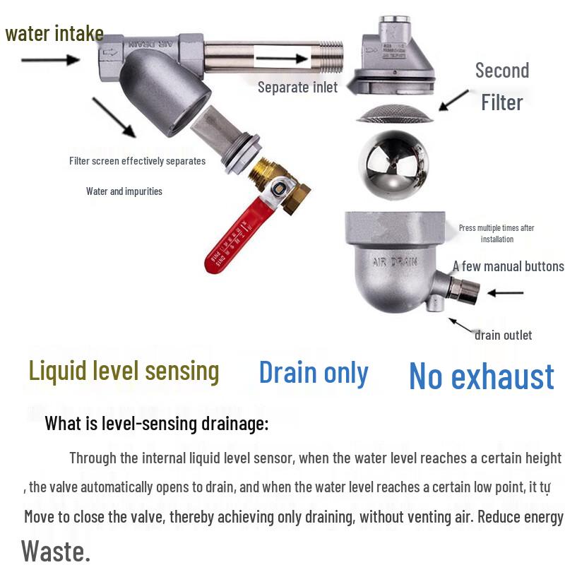 Automatic Stainless Steel Air Tank Drain Valve