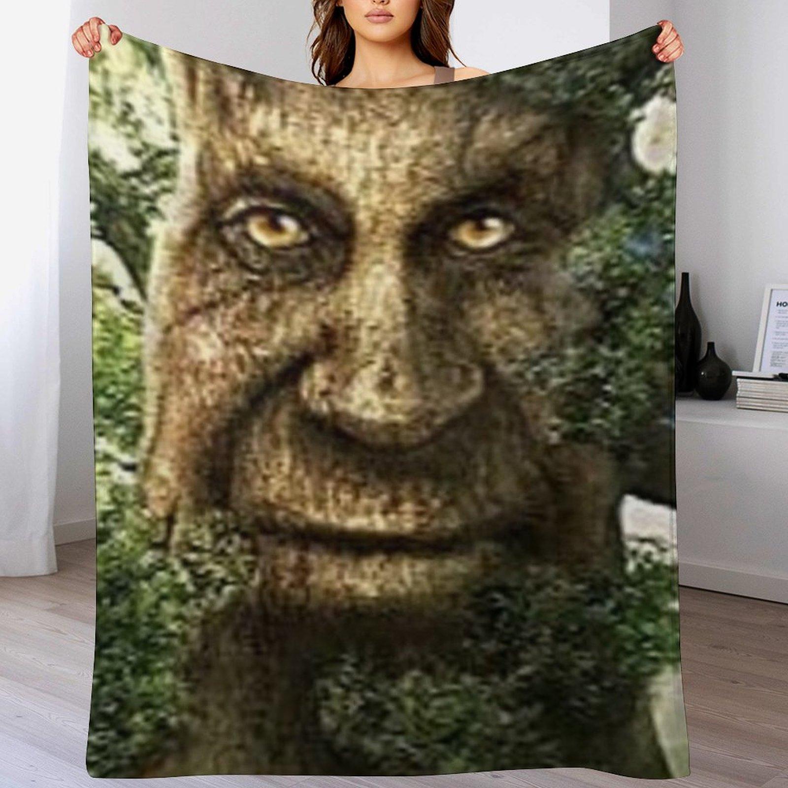Wise Mystical Tree Throw Blanket Flannel Fleece Soft Warm Throw Blanket 102x76cm(40x30in)