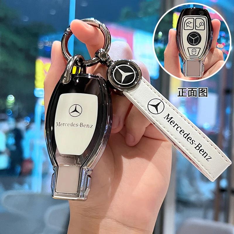 VFO1 Car Key Case Cover Protection Shell for Mercedes Benz A C E S G Class GLC CLE CLA W177 W205 W213 W222 X167 AMG Accessories