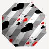 1PC Heart Love Automatic Open/Close Umbrella Compact Folding Umbrella with 8-Rib Shaft Lightweight Esign, Highquality Fabric1182A