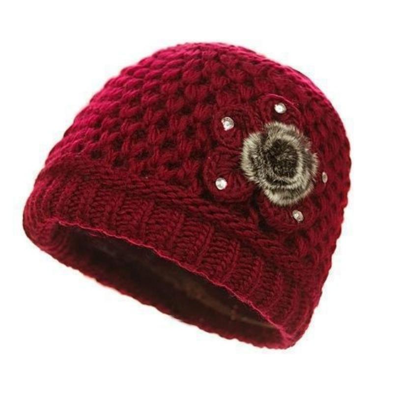 

Hat female winter old man warm grandma hat autumn winter mother hat old lady plush wool hat