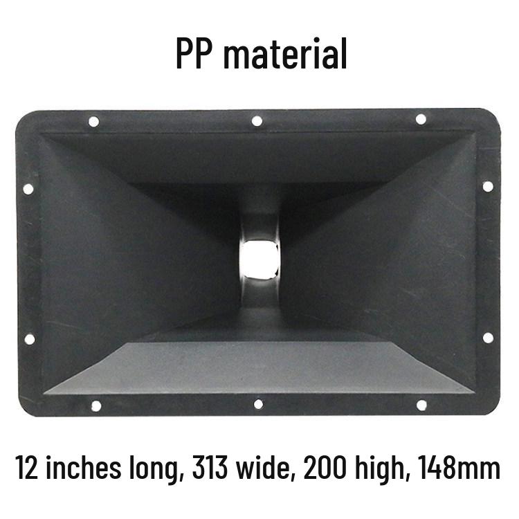 Speaker Tweeter Horn Driver: 4-14 inch, Flat/Screw Mouth, Plastic Horn