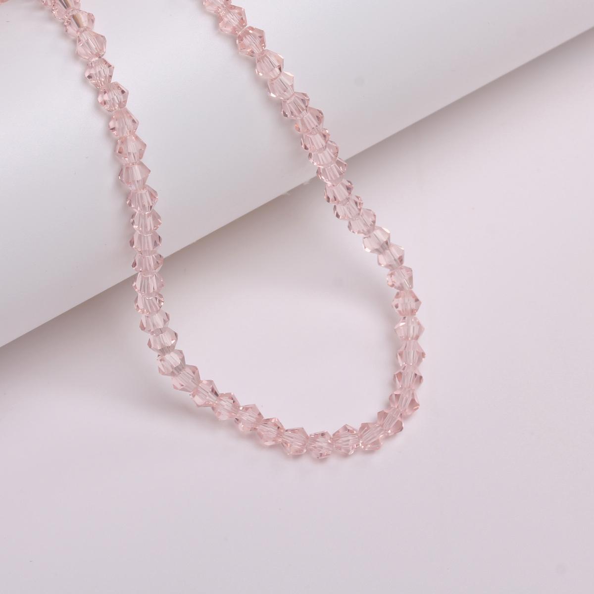 

Товары для вечеринок 1 нить около 80-90 шт чешские бусины подарочные стеклянные биконусы свободные бусины ручной работы модные кристаллы для изготовления ювелирных изделий бисер 4 мм розовый