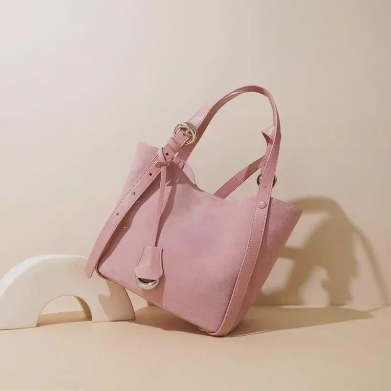 2024 Women's Genuine Leather Large Capacity Commuting Tote Bag