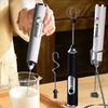 Frusta Elettrica Portatile a Doppio Gancio Senza Fili Schiumatore per Crema Pasticcera Mini Frullatore Portatile Caffè Latte Controllo a Tre Velocità Albume Montato USB