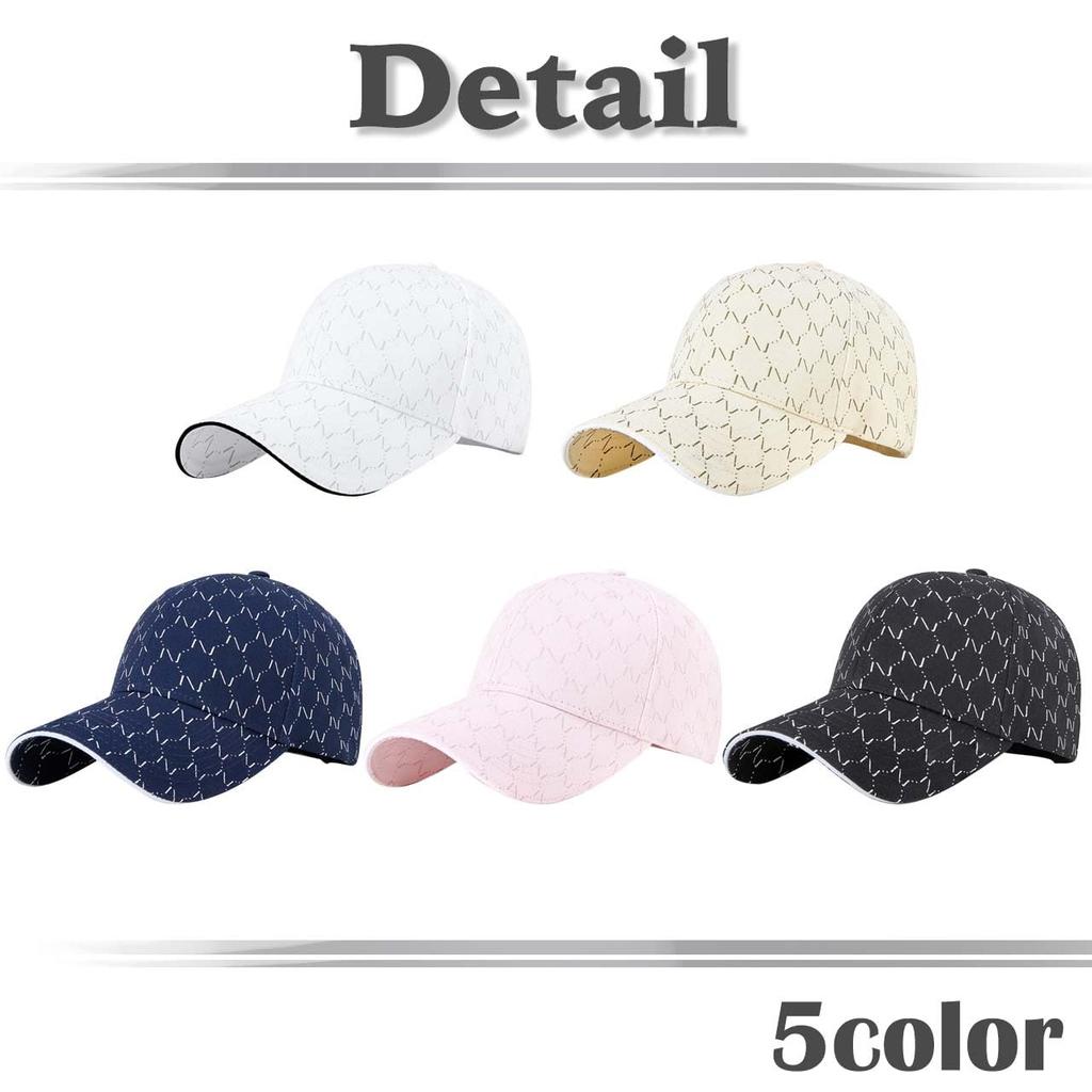 Baseball Stylish Moroccan CZ067 [White Fang] Hat, Cap, Cap, Pattern, Fashionable, Men's, Women's, (Pink)