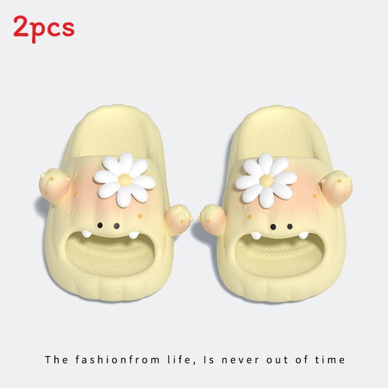 Cute Cactus Summer Slide Slippers With Eva Footbed For Women And Men Comfort