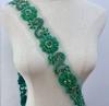 RM-801 Handmade Rhinestone Lace Trim Applique Sequin Beaded Trim for Dress