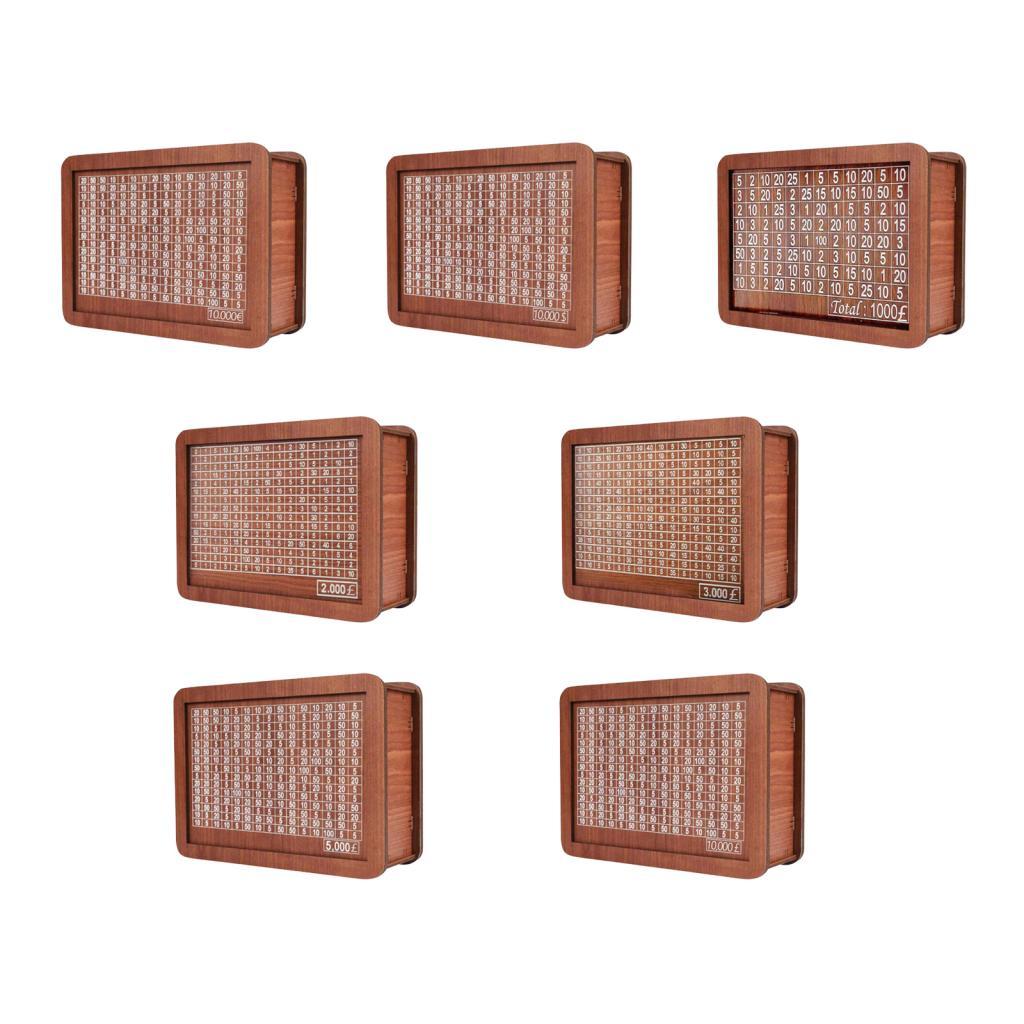 Wooden Money Box with Counter Money Saving Box for Kids Adults Children