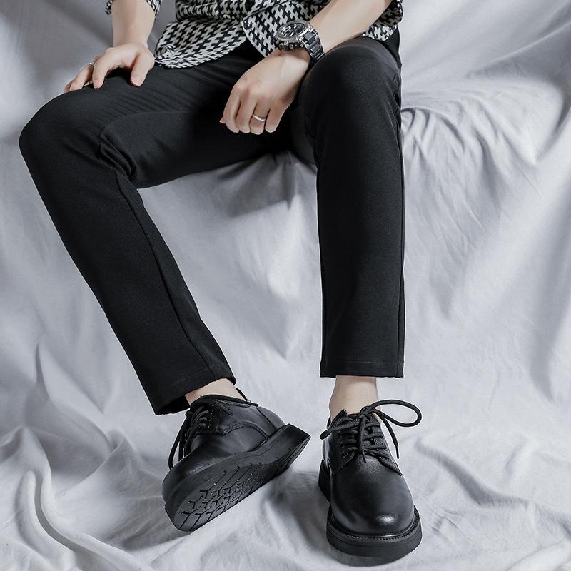 New Casual Round Head Leather Shoes British Style Small Leather Shoes Men'S Trend Men'S Large Size Shoes 86269-M