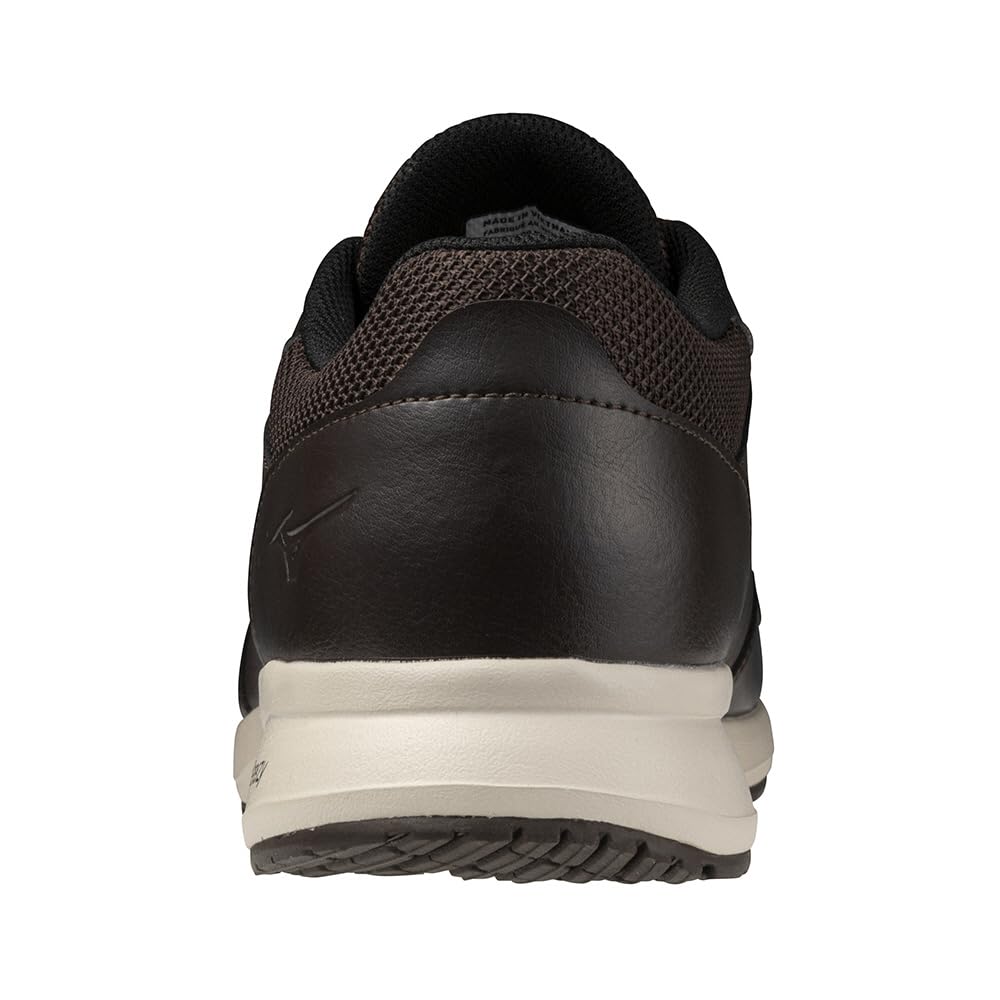 Mizuno Walking Casual Dark Size 3E ME-NS Men's Shoes, Sneakers, Business, Commuting, Travel, Black, Brown, Beige, Brown, 26.0 cm,