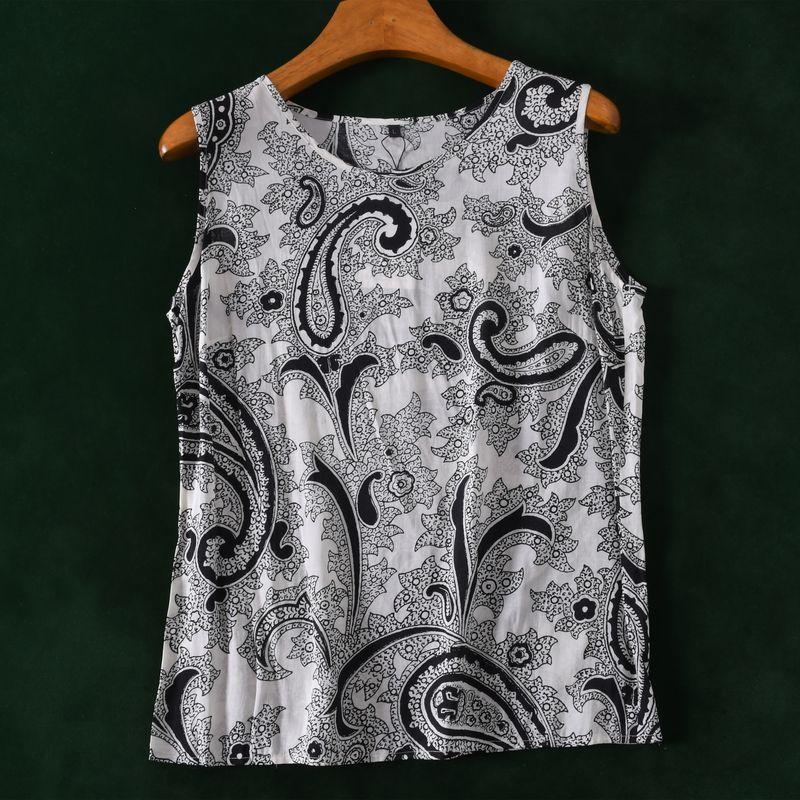 

Юань Одинарный Стук Удобная Ткань Мягкий Клейкий Дышащий Район Буретный Цветочный Безрукавный Жилет Picture Color M