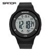 Sanda Multifunctional Waterproof Sports Watch with Pedometer and Calorie Tracker