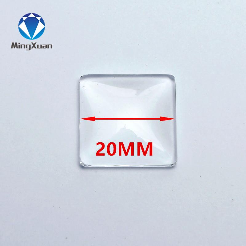 50 Stück 8-30mm Runde/Ovale/Quadratische Flache Rückseite Klarer Glas Cabochon Transparenter Glas Cameo Cabochon für DIY Modeschmuck Großhandel
