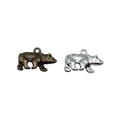 Bear Pendants Metal Animal Charms Panda For DIY Bracelet Necklace Earrings Accessories