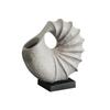 Artigianato in Resina Vaso da Fiori Conchiglia Guscio di Vongola Ornamenti per Composizioni Floreali Scultura Astratta Accessori per la Decorazione della Casa