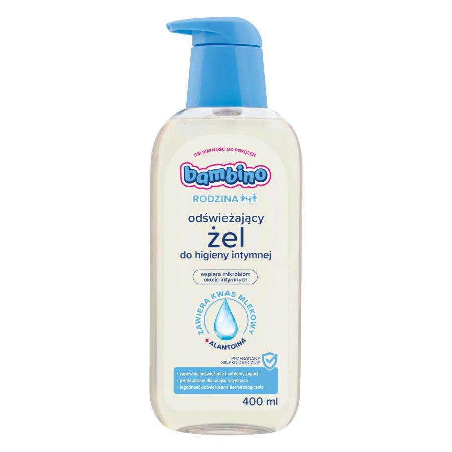 Bambino Rodzina odświeżający żel do higieny intymnej hiperdelikatny, 400ml