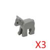 MOC Animal Scene Building Blocks Zoo Elephants Giraffes Chimpanzee Camels Goats Camel Parrots Pigeon Accessories Bricks Toys N09
