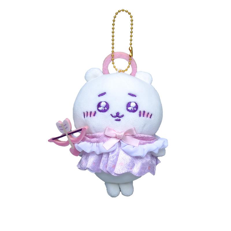 

Chikawas Cute Angel Devil Plush Do-ll hachiwar usagi Usachi Jiyi Small Pendant Keychain Girl Bag Decoration Small Ornaments Gift 13cm красный