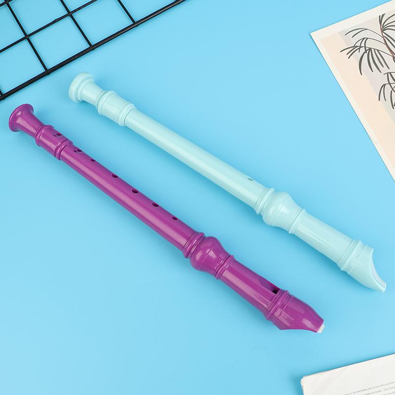 1Pc 8 Holes Plastic Recorder Long Flute Woodwind Instrument Colorful Kids Gift Flute For Clarinet Beginner Flute Woodwind