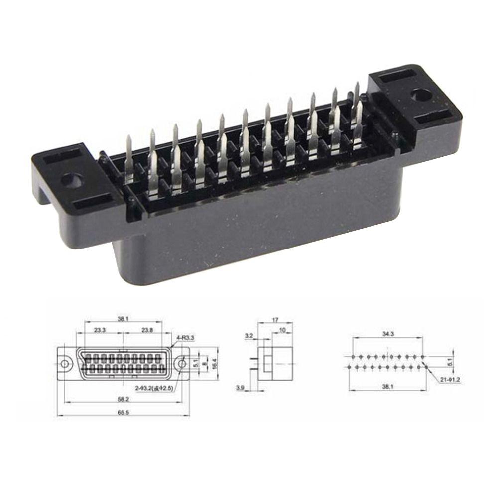 CS Type SCART Socket High Quality Female Socket Connector 21 PIN SCART Plug 21 PINS Jack