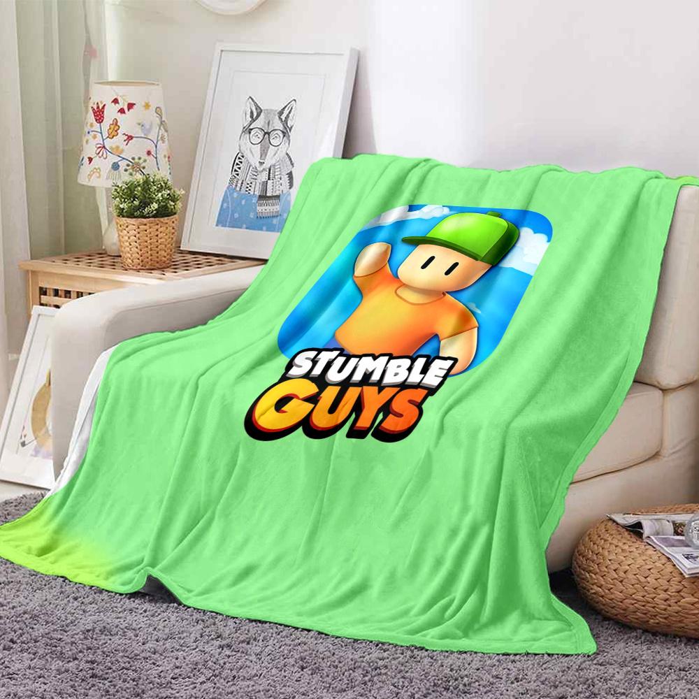 Stumble Guys Flannel Blanket, High quality Comfortable for All Seasons, Home Decor, Warmth and Comfort