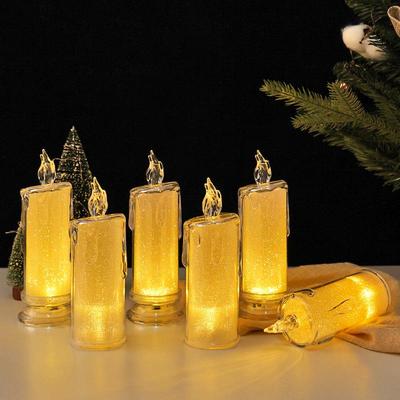 Lampă cu lumânare LED fără flacără - Lumină de noapte romantică și ornament decorativ