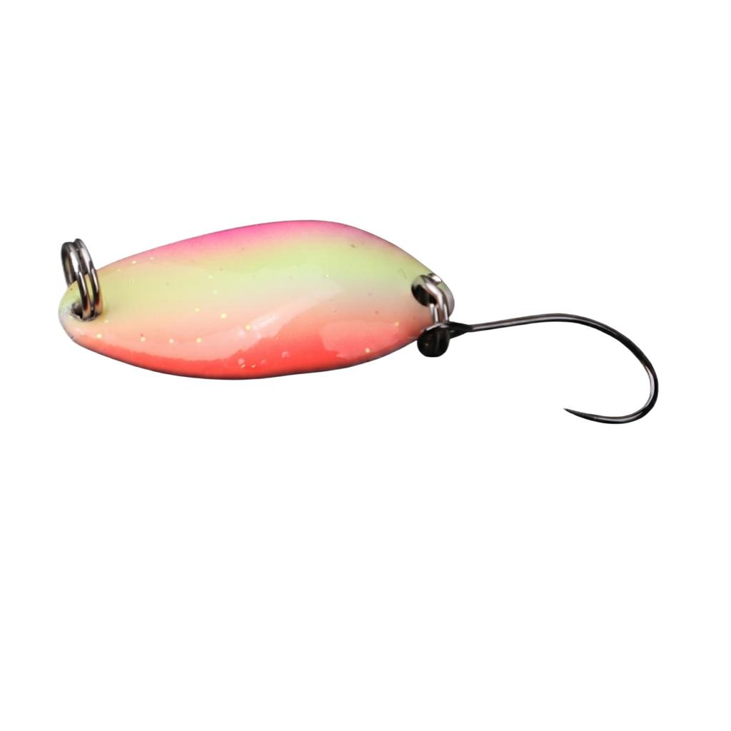 Fishing Spoon Lure Bionic Design Metal Blade Lure Long Casting Hard Bait for Freshwater and Saltwater Fishing with Single Hook