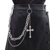Punk Geometric Metal Waist Chain With Lobster Clasp For Adult Fashion Accessory
