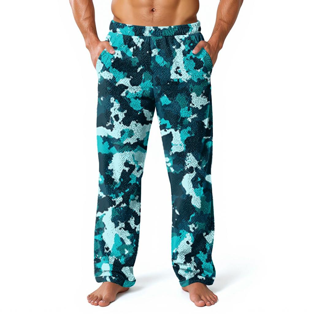 Pantalones de Casa Estampados por Todas Partes para Hombre Pantalones de Pijama para Dormir Pantalones Largos Pantalones de Pijama
