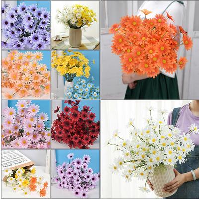 Baby Shower Christening Bouquet Home Artificial Daisy Flowers