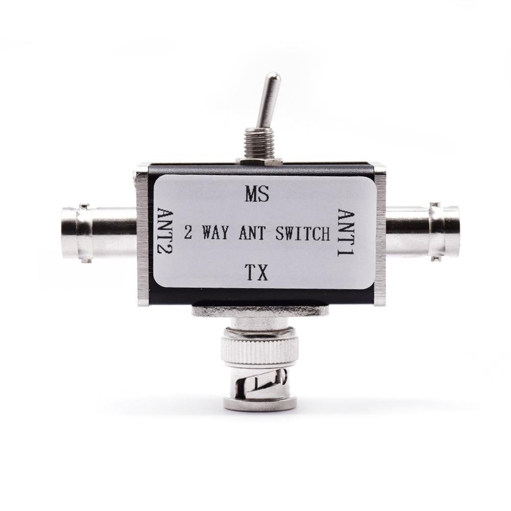 2Way CB/HAM Antenna Coax Switches SO239/BNC Connector 100W 0-50MHz Manual Coaxial Antenna Switches 1 Input 2 Outputs Instrument