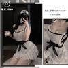 Sexy Lingerie Sexy One-piece Maid Bow Garter Uniform Seduction Lace Stockings