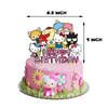 33pcs Hello Kitty Birthday Decorations Include Banners, Cake Toppers, Balloons
